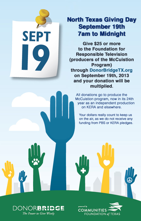 Donate to McCuistion and Funds Will Be Matched Donate to McCuistion and Funds Will Be Matched